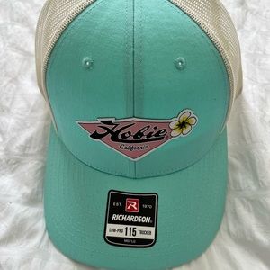 NWT baby blue teal mesh trucker hat